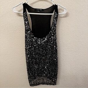 Forever 21 Sequin Sleeveless Top (Size Medium)